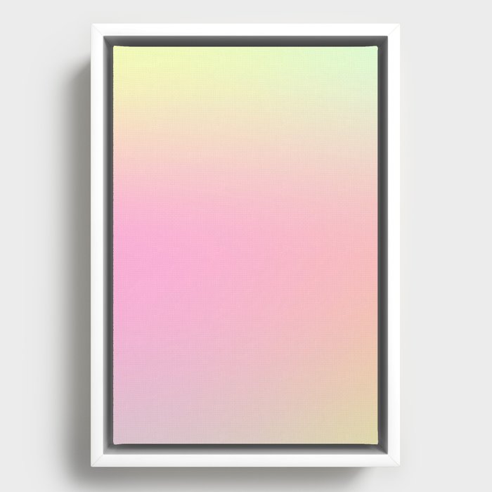 16  Gradient Background Pastel Aesthetic 220531 Minimalist Art Valourine Digital  Framed Canvas