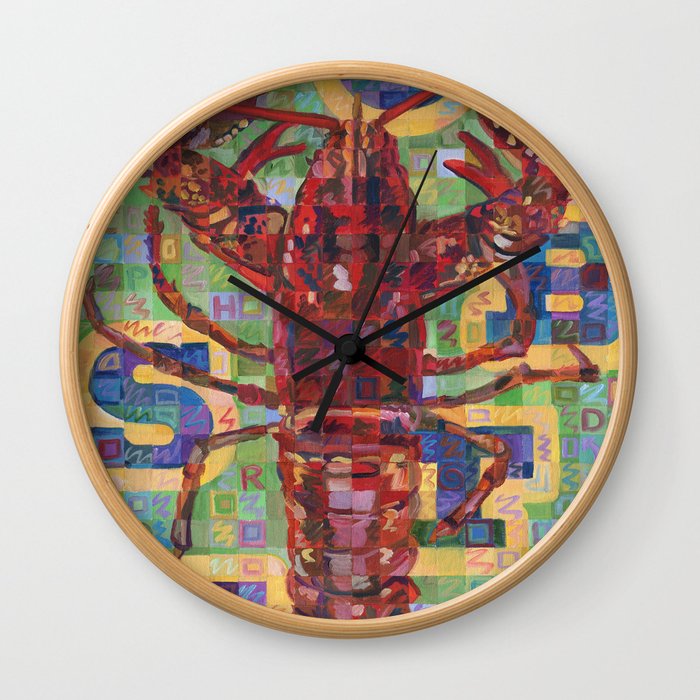 Lobster No. 2 (Nephropidae) Wall Clock