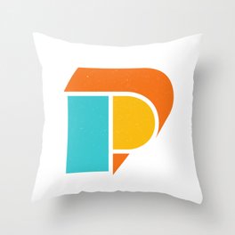 Letter P Throw Pillow
