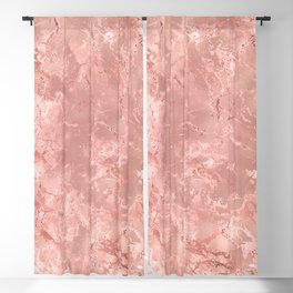 Beautiful Rose Gold Marble Pattern Blackout Curtain