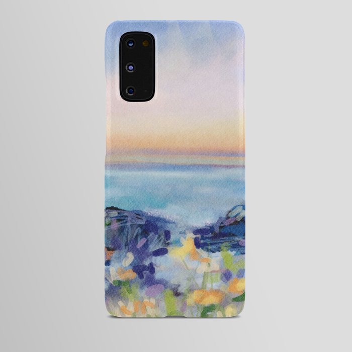 Jetty With Flowers Android Case