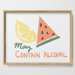 may contain alcohol Serving Tray