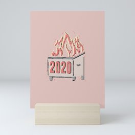 2020 was a garbage year Mini Art Print