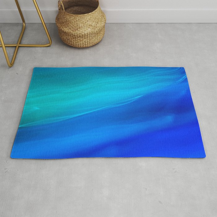 Blue Ocean abstract Rug
