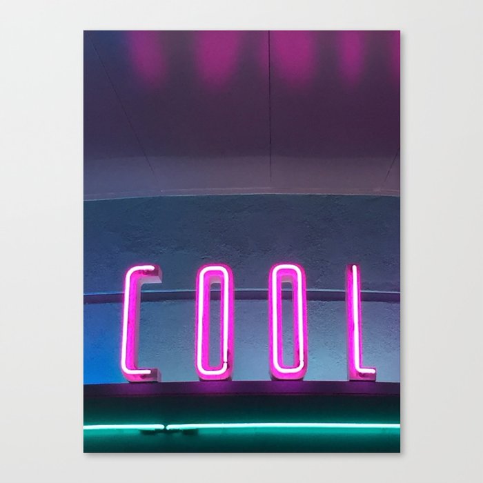 Neon COOL Canvas Print