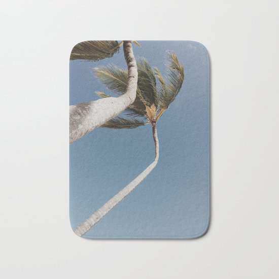 Crooked Palm Trees Bath Mat