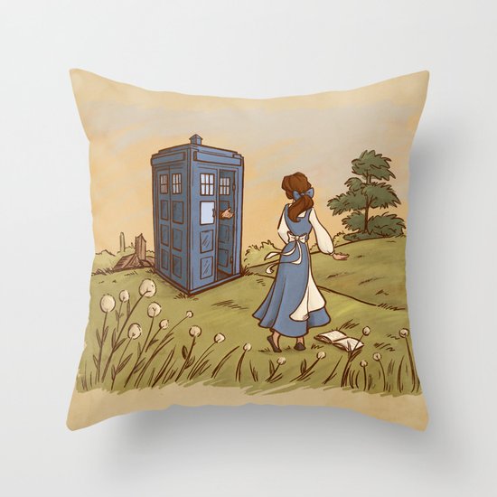 Adventure in the Great Wide Somewhere Throw Pillow