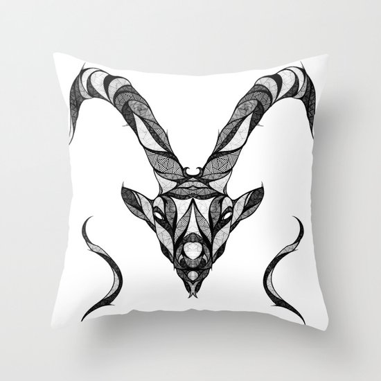 Signs of the Zodiac - Capricornus Throw Pillow