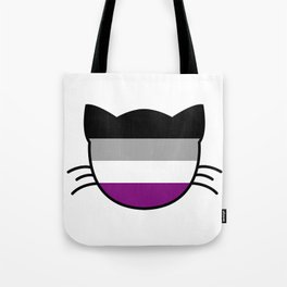 Asexual Flag Cat Tote Bag
