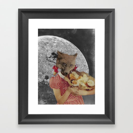 Counting chickens Framed Art Print