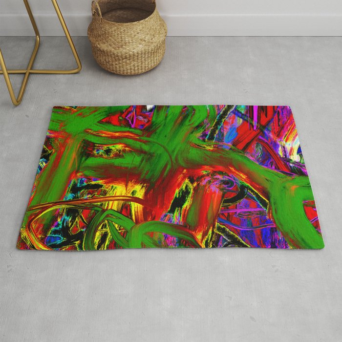 Abstract expressionist Art. Abstract Painting 81. Rug