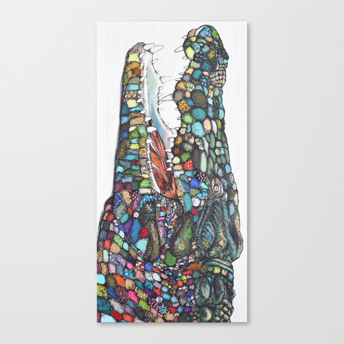 gorgeous gator towel Canvas Print