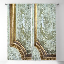 Old Weathered Wooden Painted Door Detail Blackout Curtain