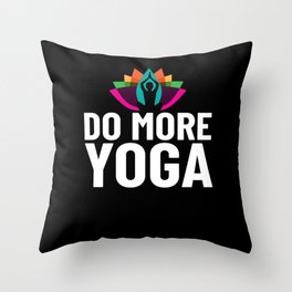 Yoga Beginner Workout Poses Quotes Meditation Throw Pillow