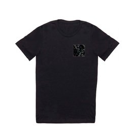 Luxurious Black Marble With Smoky Veins T Shirt
