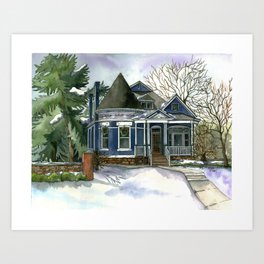 Winter Blues Art Print