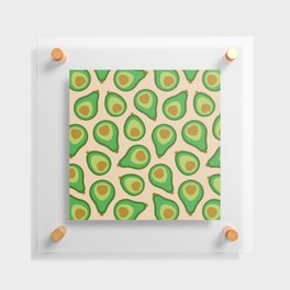 PLUMP RETRO AVOCADOS in 70S COLOURS Floating Acrylic Print