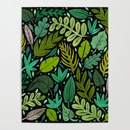 Green Scatter Poster