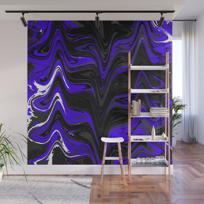 Purple mountain design Wall Mural
