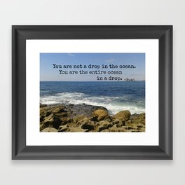 Rumi Ocean Framed Art Print
