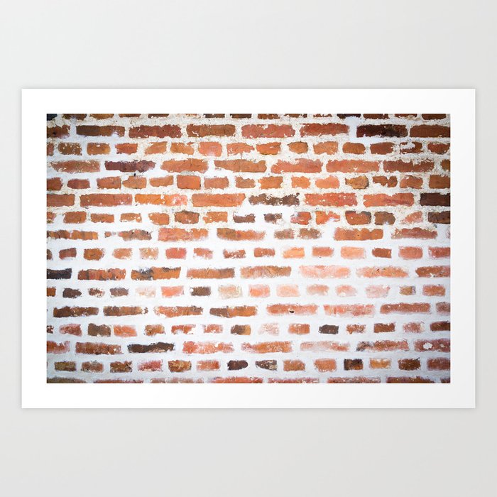 Brick wall Art Print by karidesign | Society6