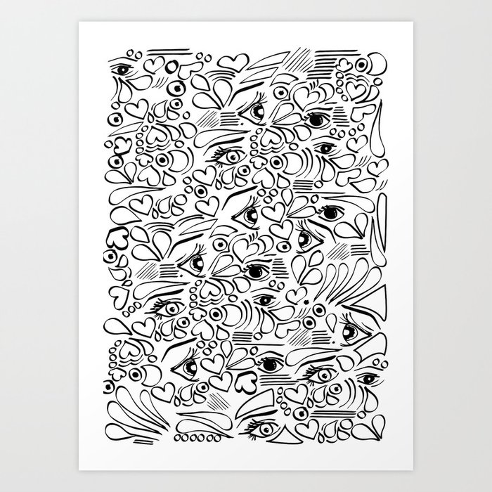 Eyes On Me Art Print By Fddesigns Society6