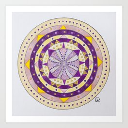 Sea Urchin Mandala Art Print