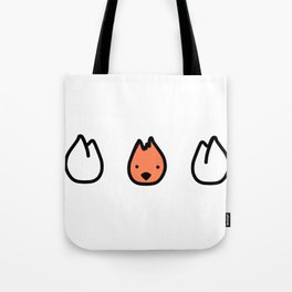 Tulips and bird Tote Bag