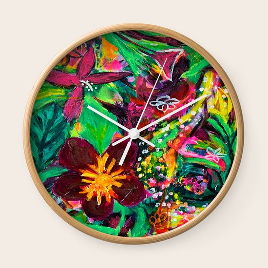 Tropical Wall Clock