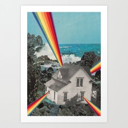 Rainbow House Art Print