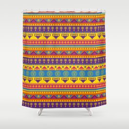 vivid mexican pattern Shower Curtain