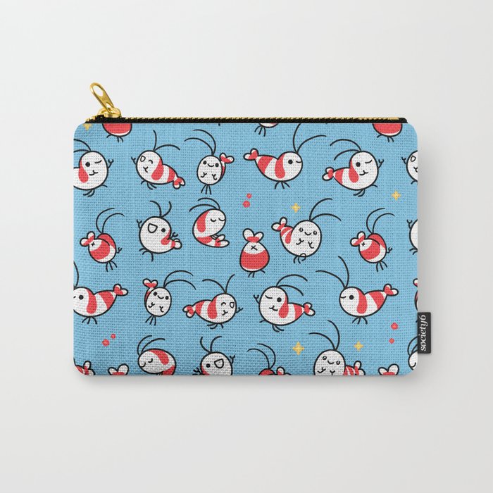 Shy shrimp - pattern Carry-All Pouch