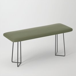 Dark Green Solid Color Hue Shade - Patternless Bench