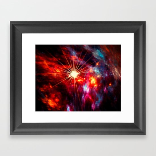 Burning Sky Framed Art Print