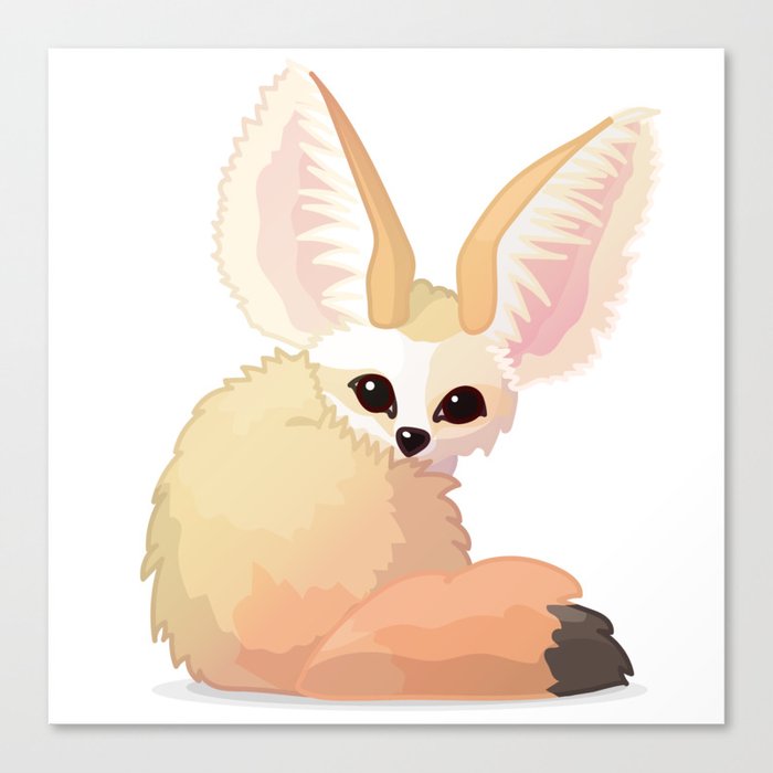 Cute Fennec Foxes Vector Graphic Character Canvas Print By Vetra Kori Society6 Cute Fennec Foxes Vector Graphic Character Canvas Print By Vetra Kori Society6