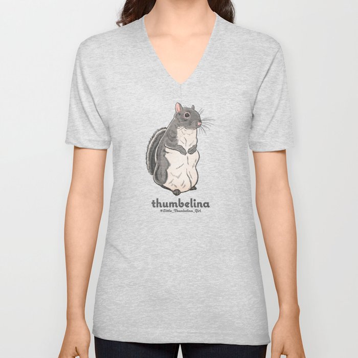 Little Thumbelina Girl: Meerkat Squirrel V Neck T Shirt