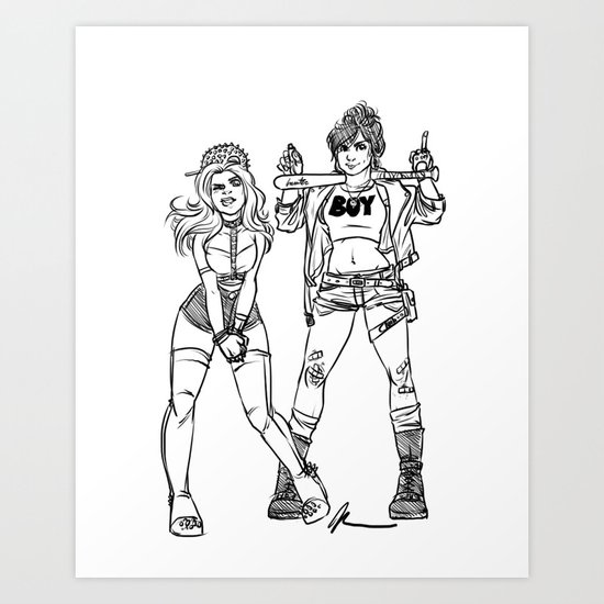 Girl Gang Art Print