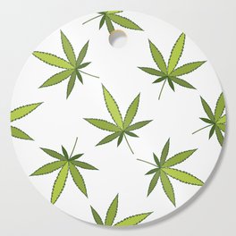 Cannabis Weed Pattern Cutting Board