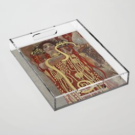 Hygieia (1907) by Gustav Klimt Acrylic Tray