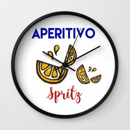 Aperitivo Spritz Wall Clock