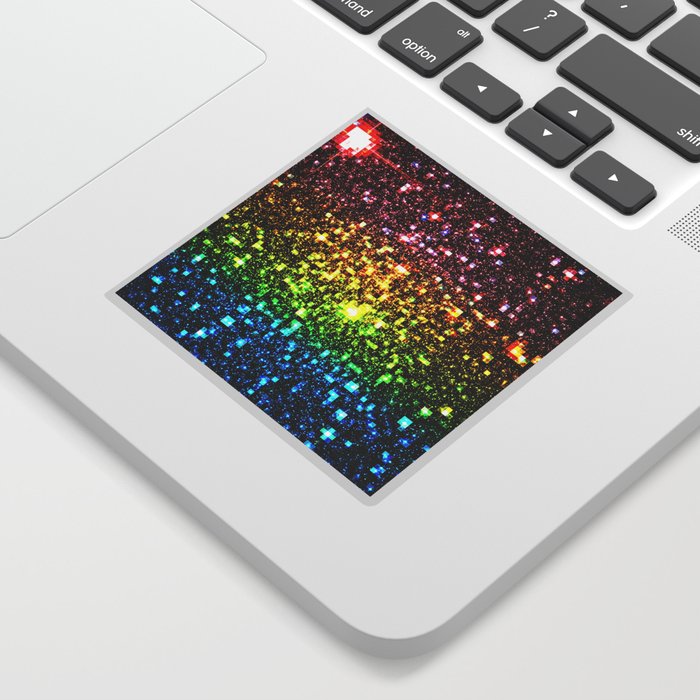 Geometric Galaxy Stars : Rainbow Sticker