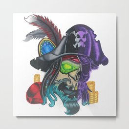 Pirate Plunder Metal Print