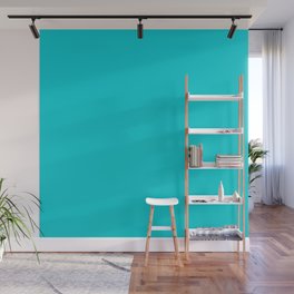 Turquoise Glass Wall Mural