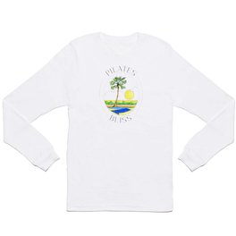Pilates Bliss with White Sky Long Sleeve T-shirt