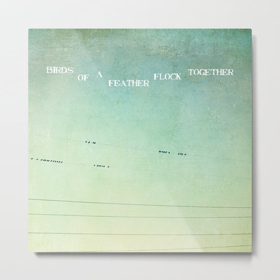 birds of a feather flock together Metal Print