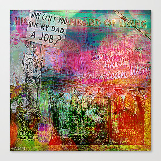 Slice of America 7 Canvas Print