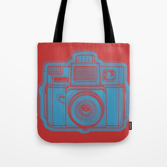 I Still Shoot Film Holga Logo - Red & Blue Tote Bag