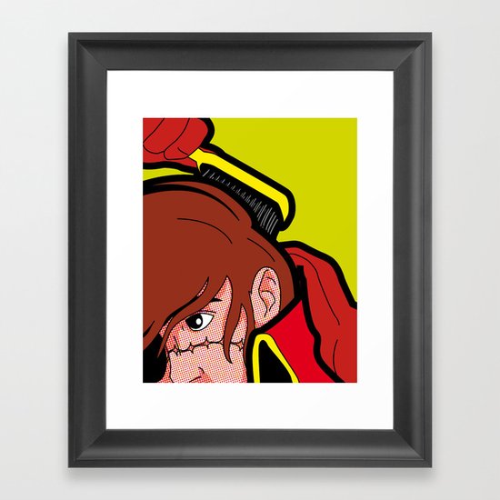 The secret life of heroes - Harlock Hair Framed Art Print