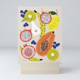 Tropical fruits Mini Art Print