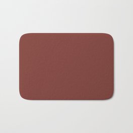 Light Garnet - Dark Brown Red Solid Color Pairs To Sherwin Williams Fireweed SW 6328 Bath Mat